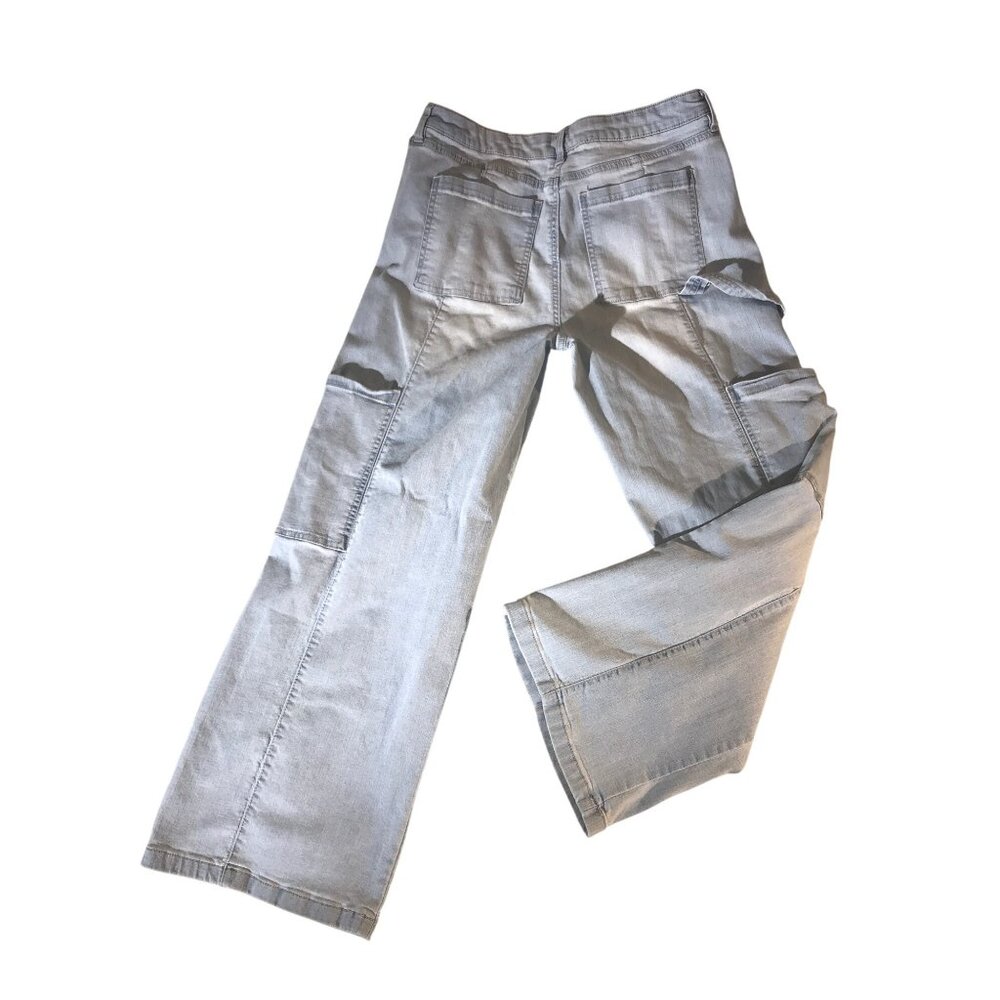 Celebrity Pink Junior Light Wash Denim Baggy Carpenter Jeans - Picture 2 of 9